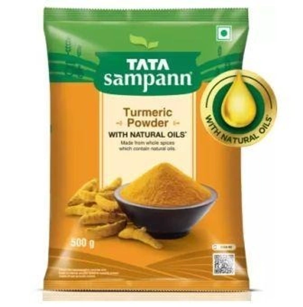 Tata Sampann Turmeric Powder With Natural Oils, Haldi Powder  (500 g)