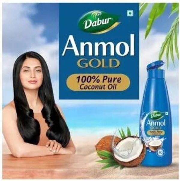 Dabur Gold 100% Pure Coconut Oil | Nariyal Tel | Natural | Multipurpose Hair Oil  (600 ml)