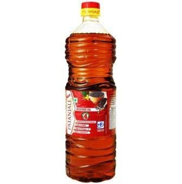 Patanjali Kachi Ghani Mustard Oil 1 L (Bottle)