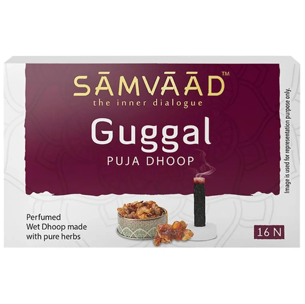 Samvaad Guggal Wet Puja Dhoop Sticks 16 pcs