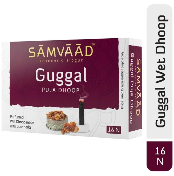 Samvaad Guggal Wet Puja Dhoop Sticks 16 pcs