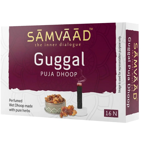 Samvaad Guggal Wet Puja Dhoop Sticks 16 pcs