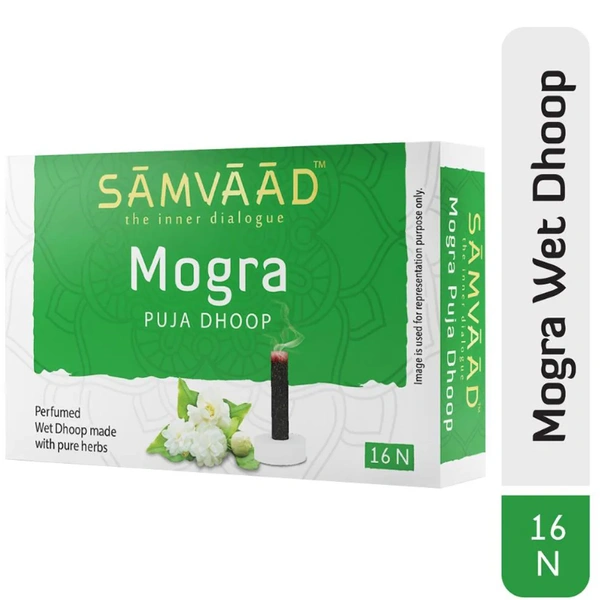 Samvaad Mogra Wet Puja Dhoop Sticks 16 pcs