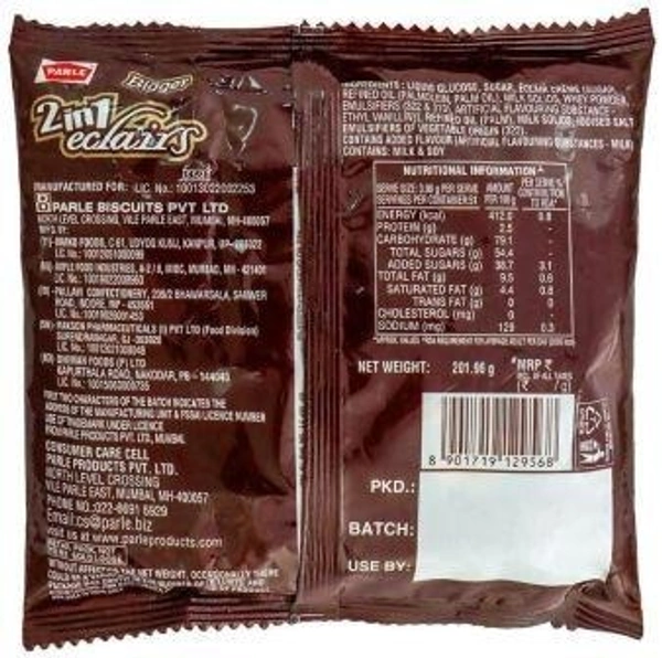 Parle 2 In 1 Bigger Eclairs Toffee 201.96 g