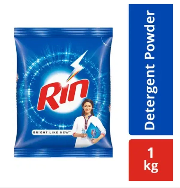 Rin Bright Like New Detergent Powder  (1 kg)