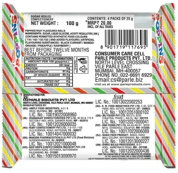 Parle Poppins 100 g