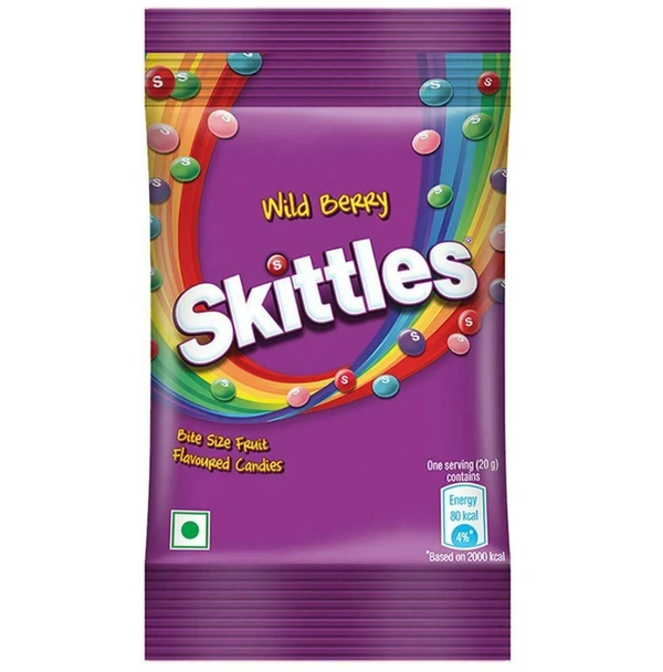 Skittles Wild Berry Bite Size Fruit Flavoured Candies 29 g