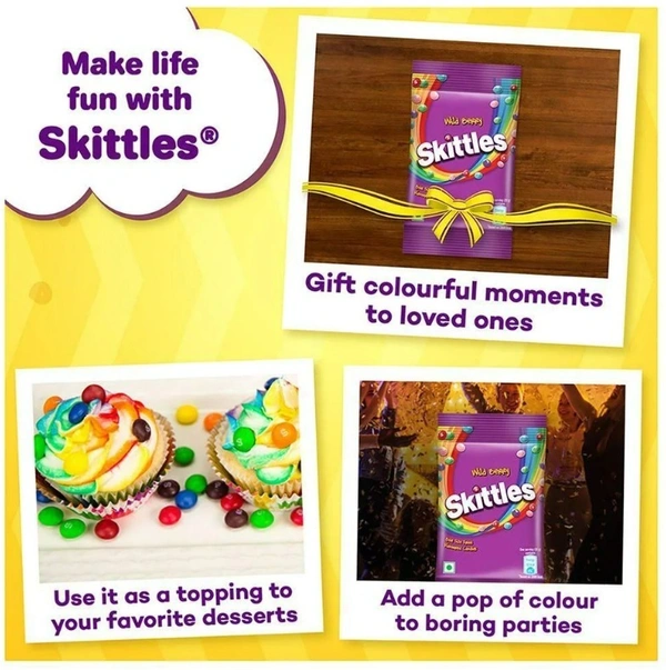 Skittles Wild Berry Bite Size Fruit Flavoured Candies 29 g