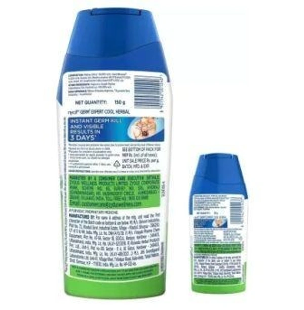NYCIL Germ Expert Cool Herbal Prickly Heat & Cooling (50g Extra Cool Herbal Powder)  (50g Nycil Cool Herbal Powder Free)  (150 g)