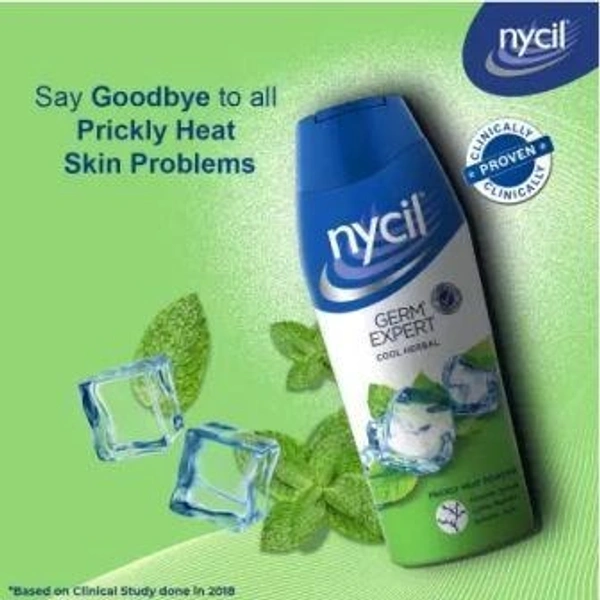 NYCIL Germ Expert Cool Herbal Prickly Heat & Cooling (50g Extra Cool Herbal Powder)  (50g Nycil Cool Herbal Powder Free)  (150 g)