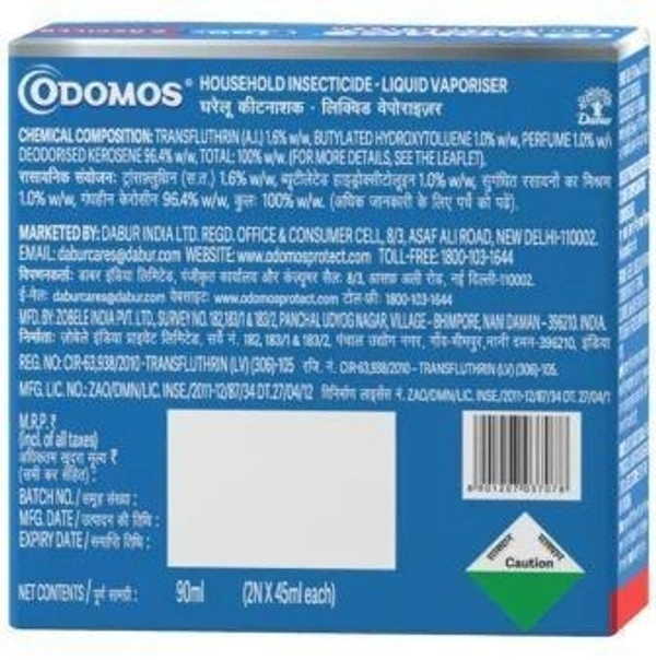 Odomos Protect Liquid Vaporiser Refill 45 ml (Pack of 2)
