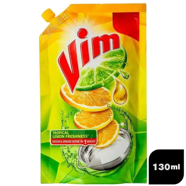 Vim Lemon Concentrated Dishwash Gel 130 ml