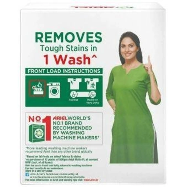 Ariel Matic Front Load Detergent Powder 4 kg (Get Extra 2 kg Free)