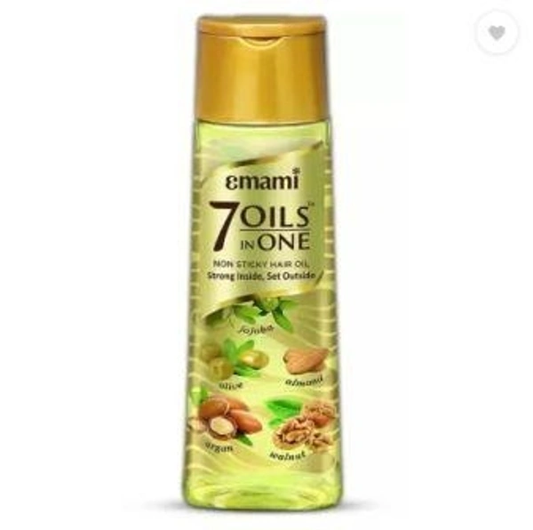 EMAMI 7 Oils In One Non Sticky & Non Greasy Hair Oil, 500ml