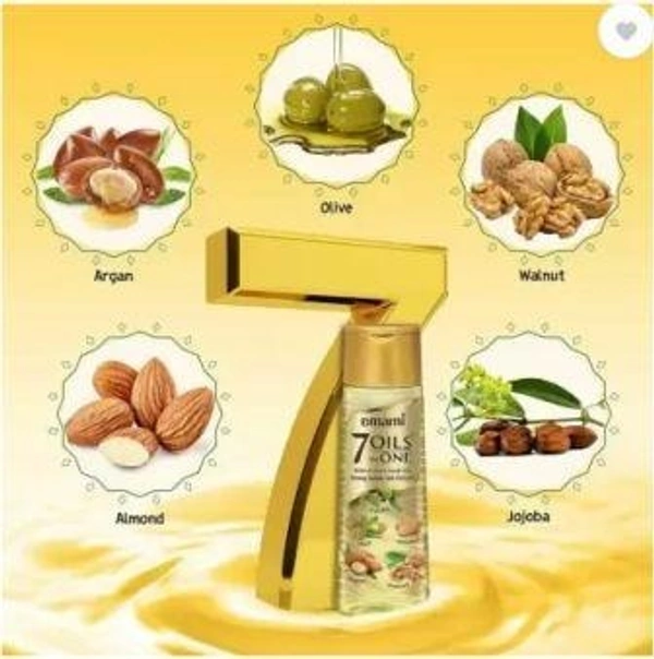 EMAMI 7 Oils In One Non Sticky & Non Greasy Hair Oil, 500ml
