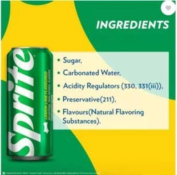 Sprite Carbonated Water Can  (300 ml)