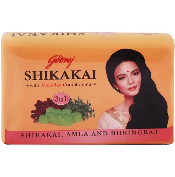 Godrej Shikakai 3 in 1 Soap with Amla & Bhringraj 75 g