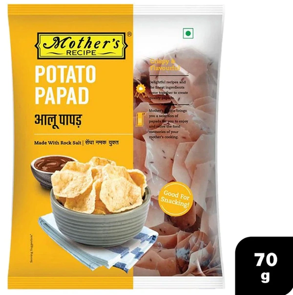 Mother's Recipe Potato Papad 70 g