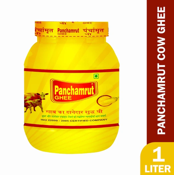 Panchamrut 1 Litre Desi Cow Ghee| Pure Ghee  (Pack  of  1)