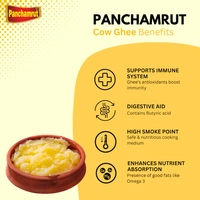 Panchamrut 1 Litre Desi Cow Ghee| Pure Ghee  (Pack  of  1)