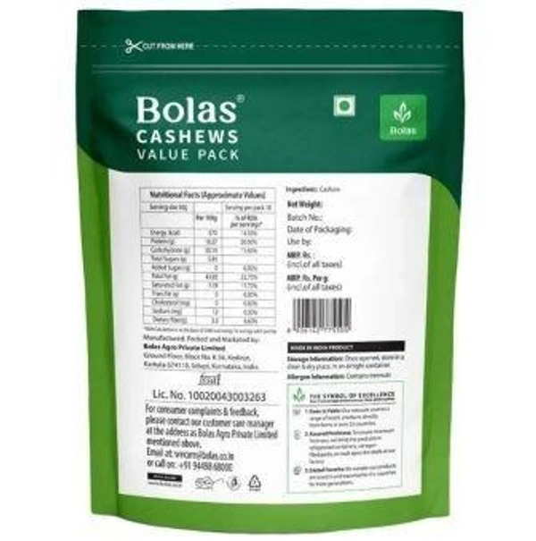 Bolas Value Pack Cashew Nuts 500 g