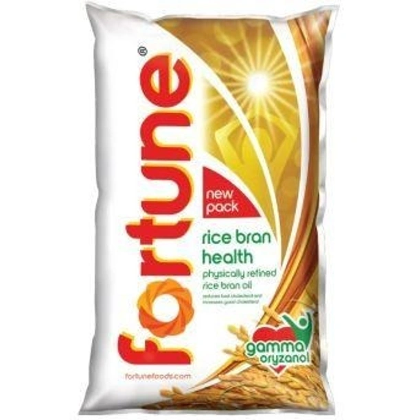 FORTUNE Fortune Physically Refined Rice Bran Oil 1 L (Pouch)