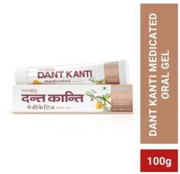 PATANJALI Dant Kanti Medicated Oral Gel for Teeth Whitening Toothpaste  (100 g)
