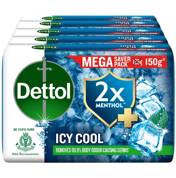 Dettol Icy Cool Soap 750 g