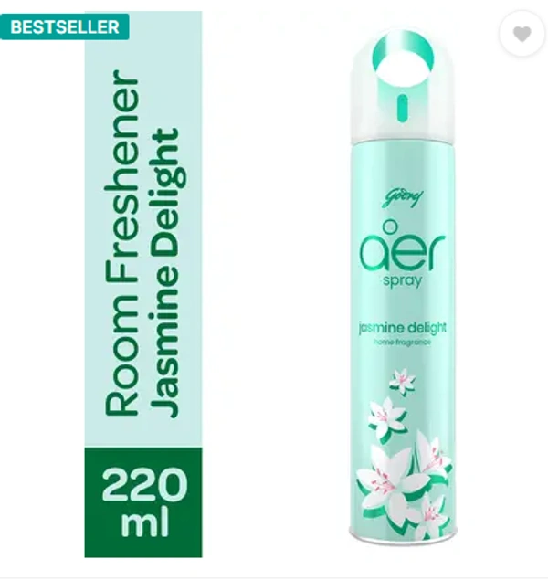 Godrej Aer Room Freshener - Jasmine Delight Spray Morning Misty Meadows  (220 ml)