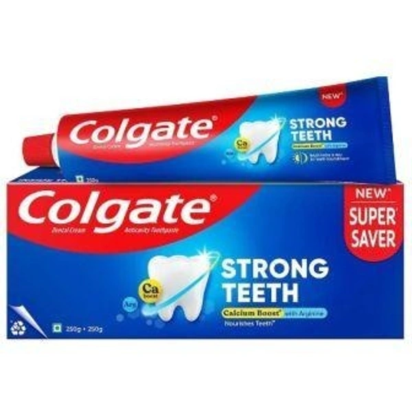 Colgate Strong Teeth Saver Pack Toothpaste 250 g (Pack of 2)