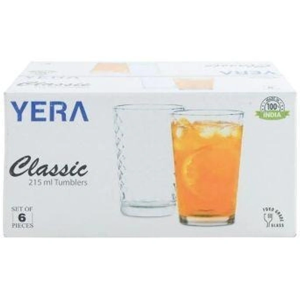Yera Transparent Glass Set 215 ml 6 pcs (TC8P17)