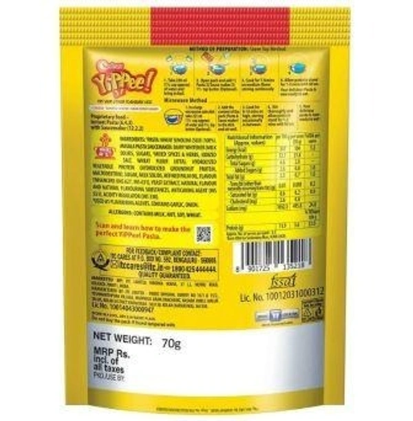 Sunfeast Yippee! Instant Pasta Treat - Masala 70g