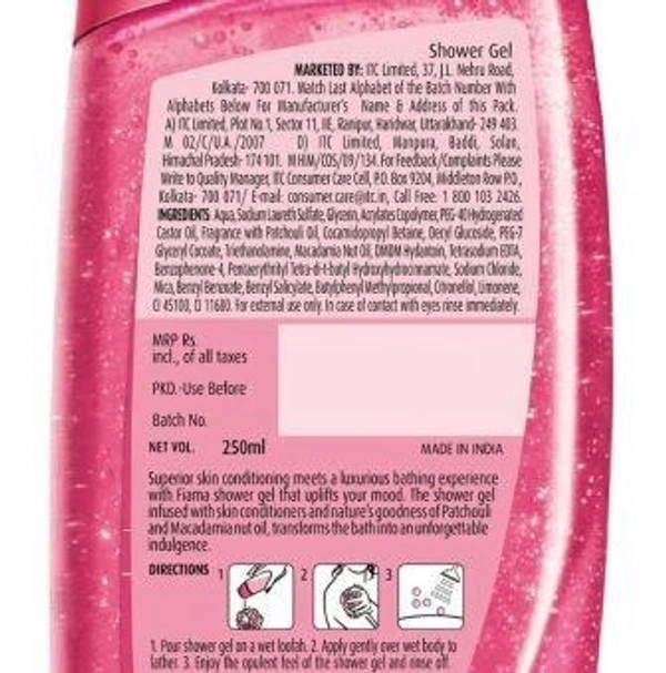 Fiama Patchouli & Macadamia Shower Gel 250 ml