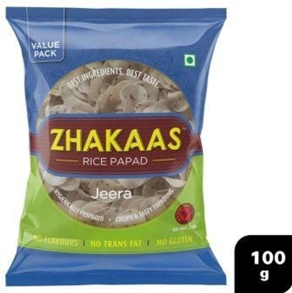 Zhakaas Jeera Rice Papad 100 g