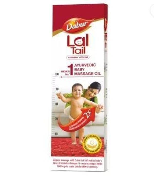 Dabur Lal Tail - Ayurvedic Baby Oil - Clinically Tested 2 X Faster Physical Growth  (200 ml)