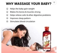 Dabur Lal Tail - Ayurvedic Baby Oil - Clinically Tested 2 X Faster Physical Growth  (200 ml)
