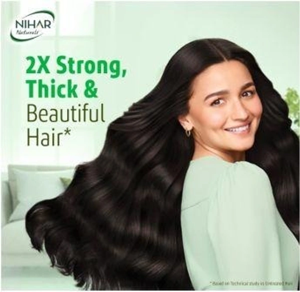 Nihar Naturals Non Sticky,Coconut Hair Oil For Thick & Strong Hair, Jasmine, 400 ml