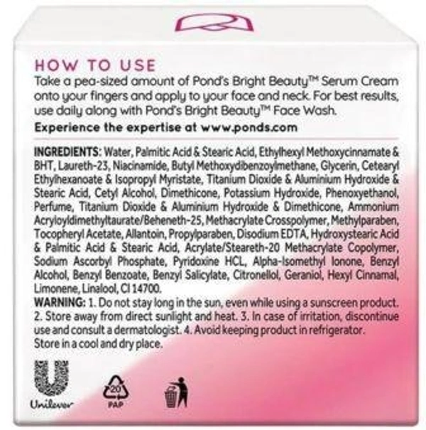 Pond's Bright Beauty Spot-less Glow SPF 15 PA+ + Serum Cream 35 g