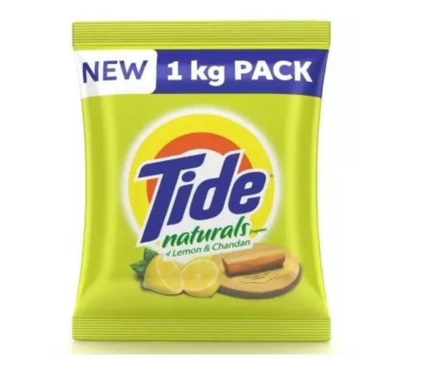 TIDE Naturals Lemon and Chandan Detergent Washing Powder, 1kg