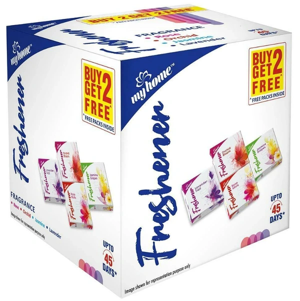 My Home Assorted Air Freshener Block 75 g (Buy 2 Get 2)