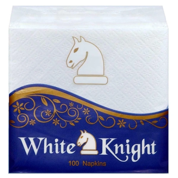 White Knight 1 Ply Mini Paper Napkins 23x21.5 cm (100 pcs)