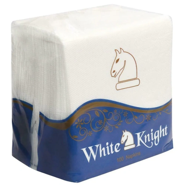 White Knight 1 Ply Mini Paper Napkins 23x21.5 cm (100 pcs)