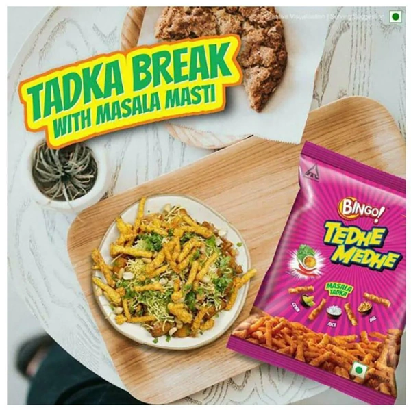 Bingo Masala Tadka Tedhe Medhe 80 g