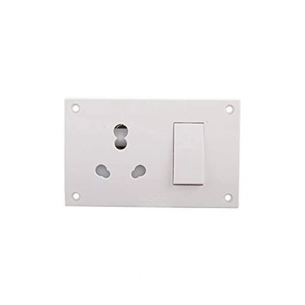 Anchor 39593 Uni. S S Combine with Junction Box 20&10A, White