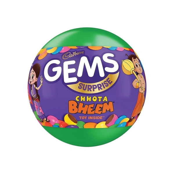 Cadbury Gems Surprise Chocolate Ball,14.69 Grams