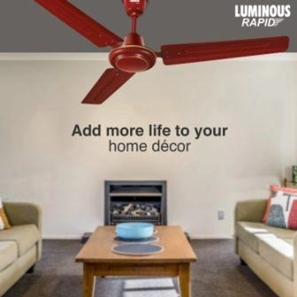 Luminous RR Signature Rapid 1200mm Ceiling Fan (Cherry Red)