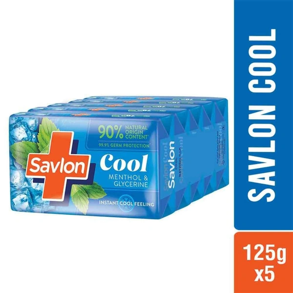 Savlon Cool Soap, with Menthol & Glycerin, 600g