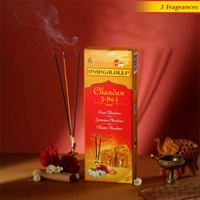 Mangaldeep 3in1 Agarbatti - Soothing Fragrances of Classic Chandan, Rose & Jasmine (226g)