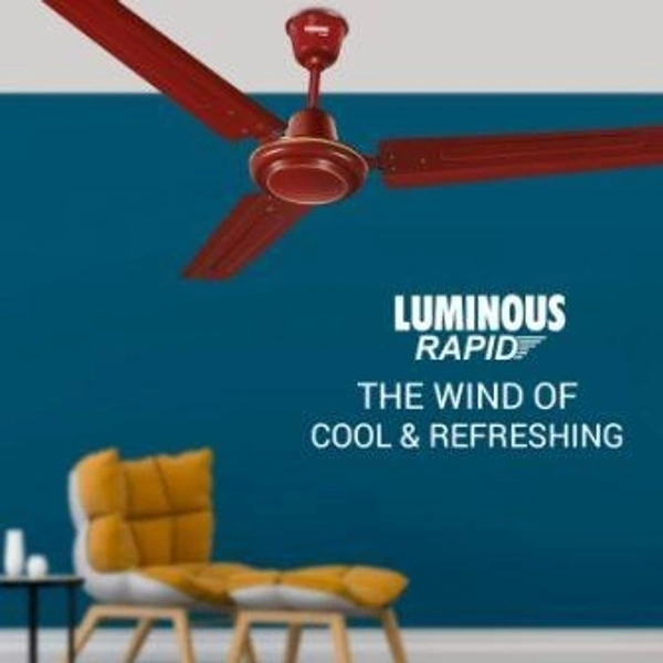 Luminous RR Signature Rapid 1200mm Ceiling Fan (Cherry Red)