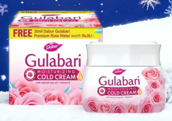 Dabur Gulabari cold Cream (Offer Pack – Dabur Gulabjal Free) 30ml + 30ml
